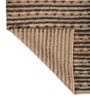 Soft Tribal Rug 8X10 ft| Tan & Ebony Carpet Dhurrie