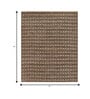 Soft Tribal Rug 8X10 ft| Tan & Ebony Carpet Dhurrie