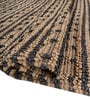 Soft Tribal Rug 8X10 ft| Tan & Ebony Carpet Dhurrie