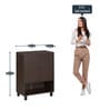 Astero Shoe Cabinet in Modi Wenge Finish Astero Shoe Cabinet in Modi Wenge Finish