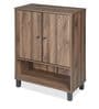 Astero Shoe Cabinet in Walnut Finish