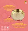 Brass Puja Pooja Aarti Golden Thali 12.5 cm, Golden
