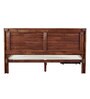 Aston Solid Wood Queen Size Bed With Drawer Storage In Honey Walnut Finish