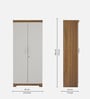 Astona 2 Door Wadrobe In Leon Teak Finish