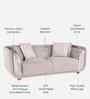 Astoria 2 Seater Sofas In Grey Finish