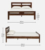 Astoria Sheesham Wood Queen Size Bed In Provincial Teak Finish