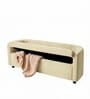 Astoria Storage Bench In Beige Color