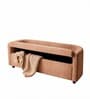 Astoria Storage Bench In Misty Rose Color