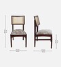 Astoria Teak Wood Dining Chair In Brown Finish