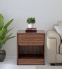 Astra Bedside Table In Columbian Walnut Colour