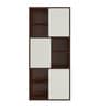 Astra Bookshelf-cum-File Cabinet in Ivory & Walnut Finish