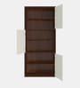 Astra Bookshelf-cum-File Cabinet in Ivory & Walnut Finish