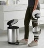 Silver Metal Astra Trash Bin 5 Ltr