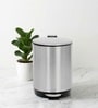 Silver Metal Astra Trash Bin 5 Ltr