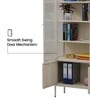 Astra Multi-Purpose Metal Bookshelf In Cream Colour