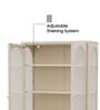 Astra Multi-Purpose Metal Bookshelf In Cream Colour