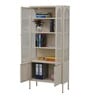 Astra Multi-Purpose Metal Bookshelf In Cream Colour