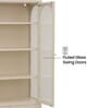 Astra Multi-Purpose Metal Bookshelf In Cream Colour