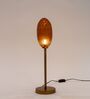 Astra Gold Metal & Glass Table Lamp with Amber Shade Astra Gold Metal & Glass Table Lamp with Amber Shade
