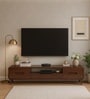 Astra Teak Wood TV Unit In Walnut Finish for Upto 75