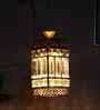 Astraea Gold Iron Hanging Light | Inbuilt LED | without Bulb | Eliante