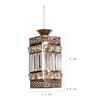 Astraea Gold Iron Hanging Light | Inbuilt LED | without Bulb | Eliante