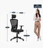 Astro Breathable Mesh Ergonomic Chair in Black Colour with Headrest
