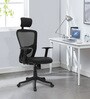 Astro Breathable Mesh Ergonomic Chair in Black Colour with Headrest