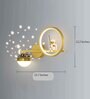 Astronaut Metal LED Novelty Wall Light (Brass)