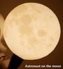 Astronaut Moon Wall Lamp   Creative Space-Themed LED Light