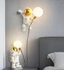 Astronaut Moon Wall Lamp   Creative Space-Themed LED Light