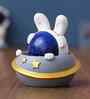 Astronaut Sky Rabbit Multicolour Polyresin Showpieces