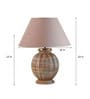 Astros Beige Shade Table Lamp With Cotton Base