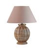 Astros Beige Shade Table Lamp With Cotton Base