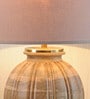 Astros Beige Shade Table Lamp With Cotton Base