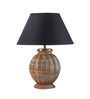 Astros Black Shade Table Lamp With Cotton Base