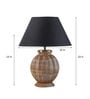 Astros Black Shade Table Lamp With Cotton Base
