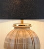 Astros Black Shade Table Lamp With Cotton Base
