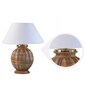 Astros White Shade Table Lamp With Cotton Base