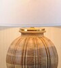 Astros White Shade Table Lamp With Cotton Base