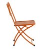 Asya Metal Outdoor Table Set with 2 Chairs in Orange Colour