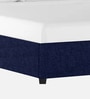 Asyra Velvet Upholstered King Size Bed in Imperial Blue Colour with Box Storage
