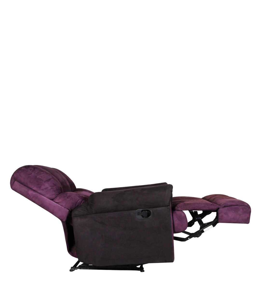 Buy Atlanta 1 Seater Recliner in Purple Colour by Alcanes Online