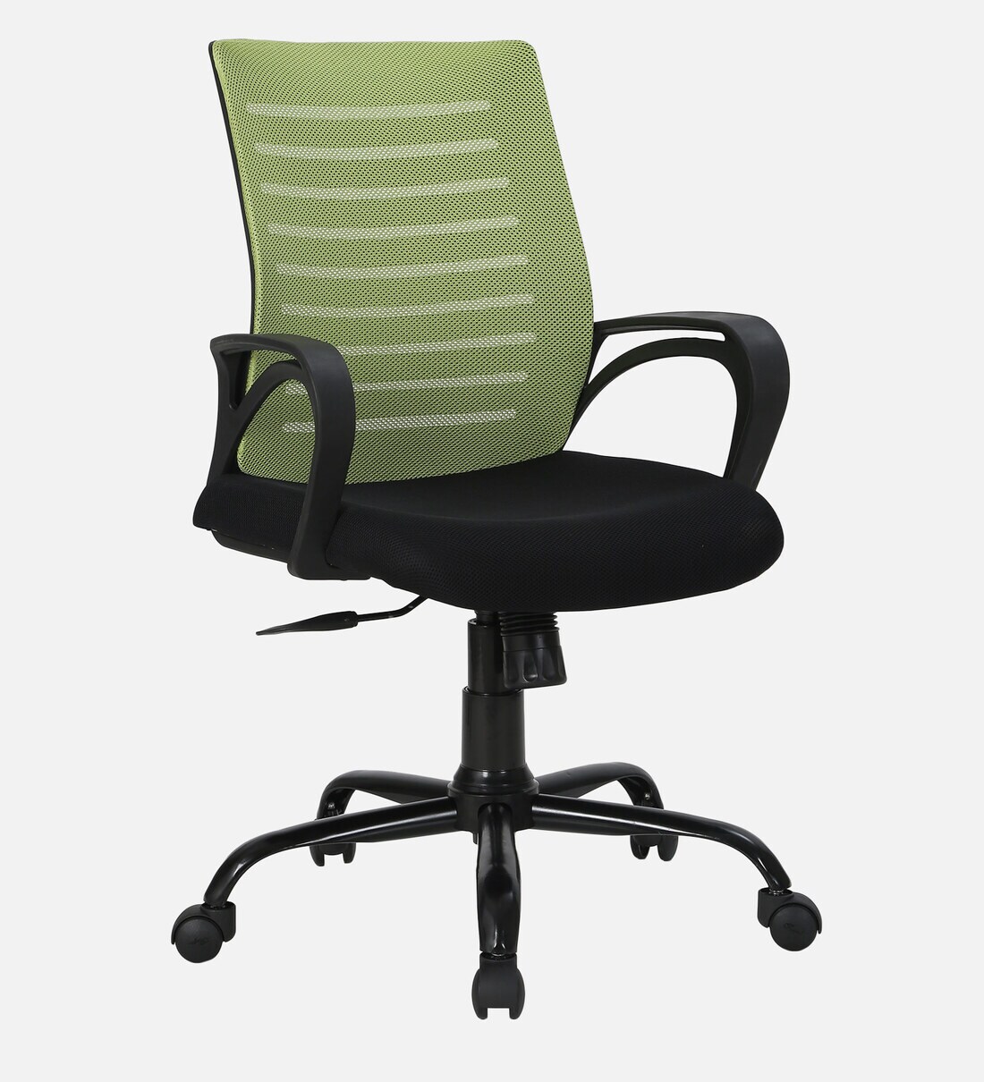 FEX-CHAIR WITH ARM GREEN／ACTUS Buy Atom Breathable Mesh Ergonomic Chair in Black & Green Colour