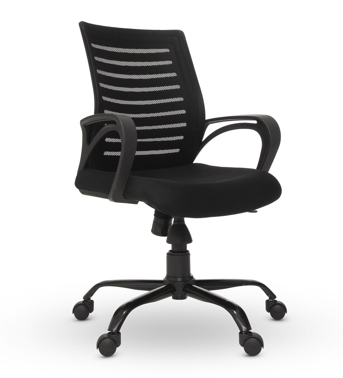 Buy Atom Mid Back Ergonomic Chair in Black by Green Soul Online Mid