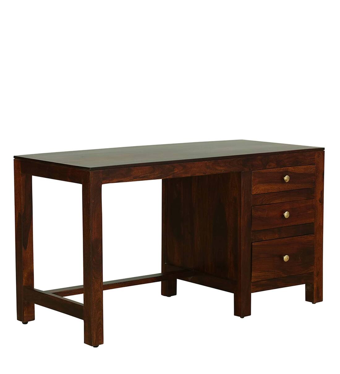 Buy Attie Solid Wood Study Table In Honey Oak Finish Woodsworth By