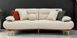 Athens Boucle Fabric 3 Seater Sofa In Beige Colour