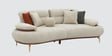 Athens Boucle Fabric 3 Seater Sofa In Beige Colour