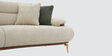 Athens Boucle Fabric 3 Seater Sofa In Beige Colour