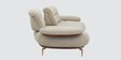 Athens Boucle Fabric 3 Seater Sofa In Beige Colour
